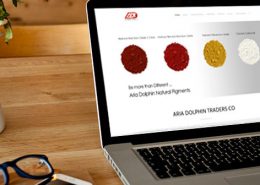 طراحی سایت شرکت تاجران آریا دلفین