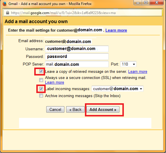 آموزش افزودن ایمیل هاست به gmail