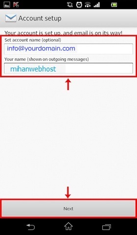 تنظیم اکانت ایمیل برای گوشیهای اندروید Android
