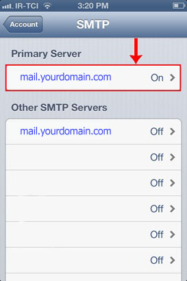 تنظیم اکانت ایمیل هاست روی گوشیهای آیفون iOS