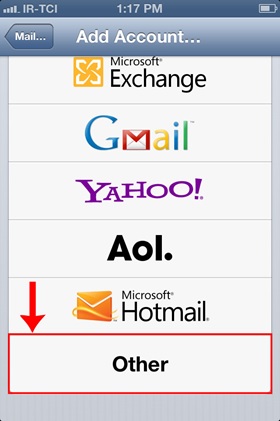 تنظیم اکانت ایمیل هاست روی گوشیهای آیفون iOS