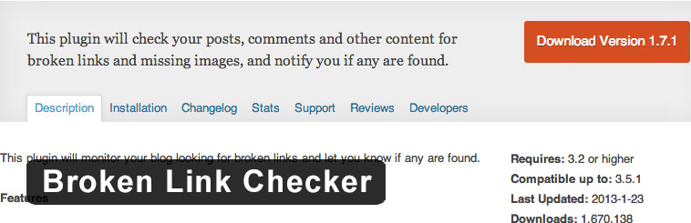 broken link checker- سئوی وردپرس