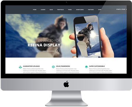 iMac - طراحی اسلایدر وب سایت